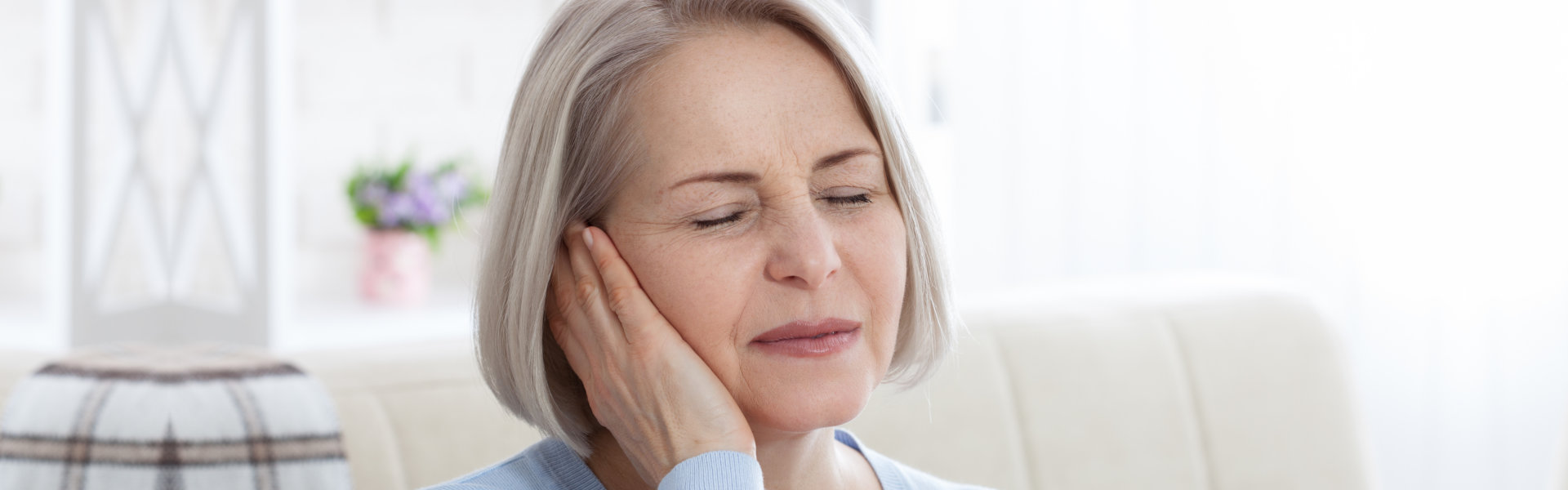 woman having balance problems